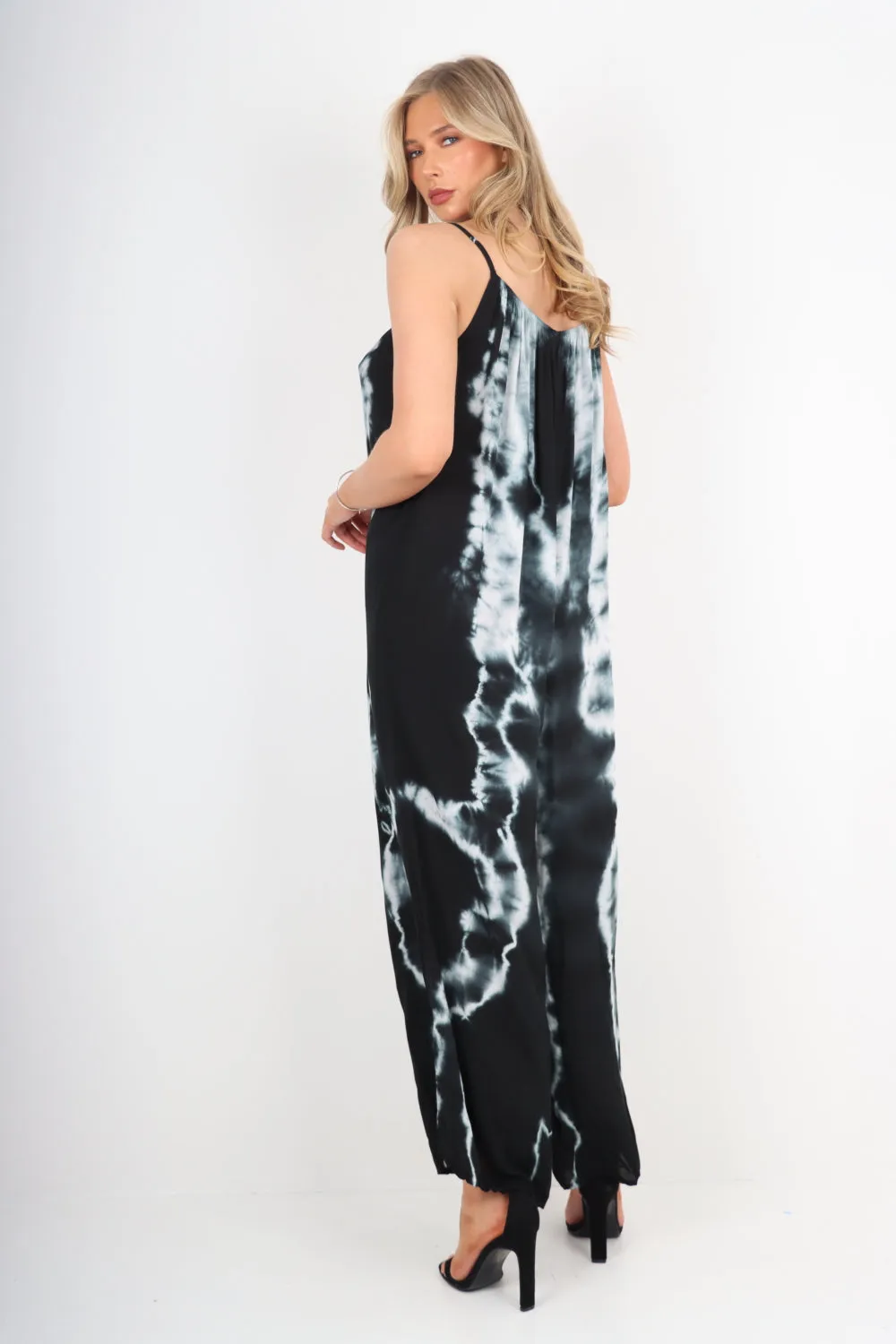 Italian Tie Dye Print Jumpsuits