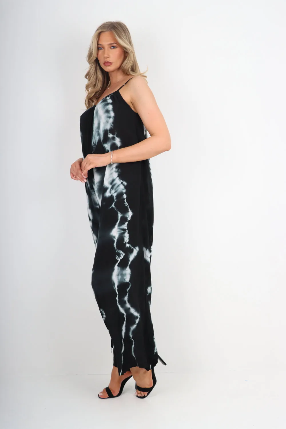 Italian Tie Dye Print Jumpsuits