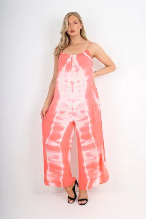 Italian Tie Dye Print Jumpsuits