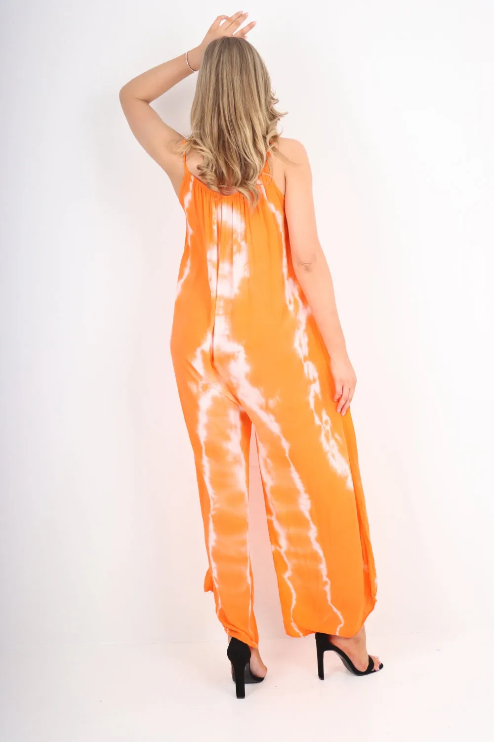 Italian Tie Dye Print Jumpsuits