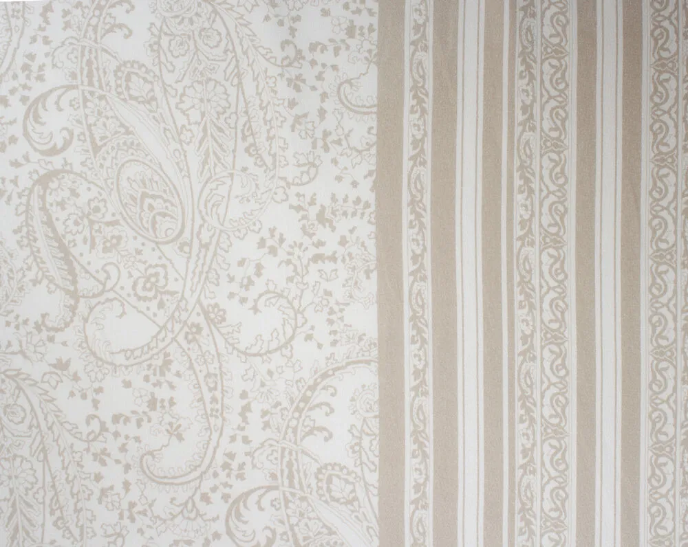 Ivory & Stone Printed Silk