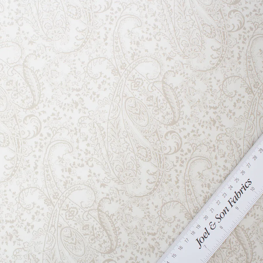 Ivory & Stone Printed Silk