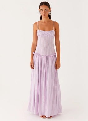 Jacinda Drop Waist Maxi Dress - Lavender Jacinda Drop Waist Maxi Dress - Lavender