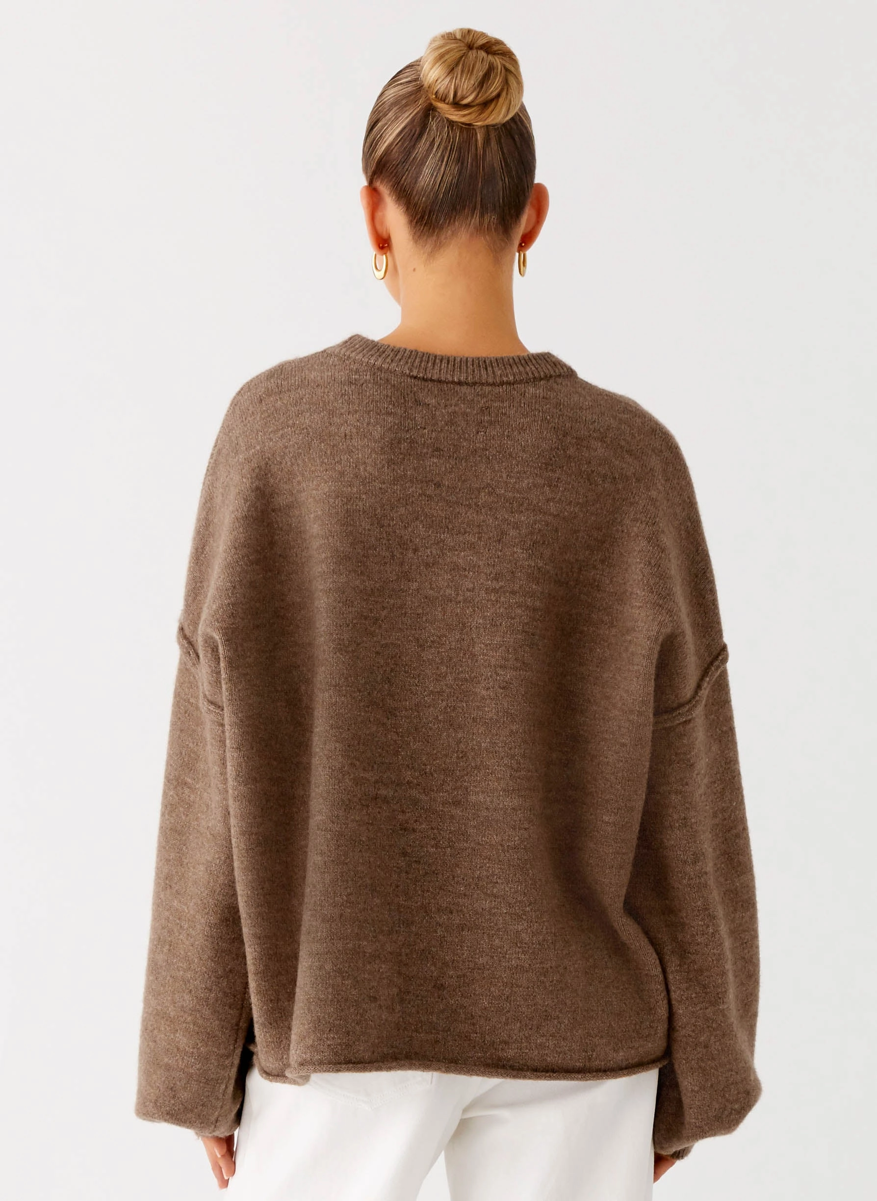 Jack Oversized Knit Sweater - Tan Marle