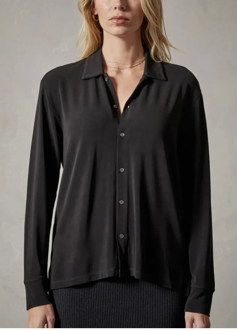 James Perse Stretch Matte Jersey Shirt