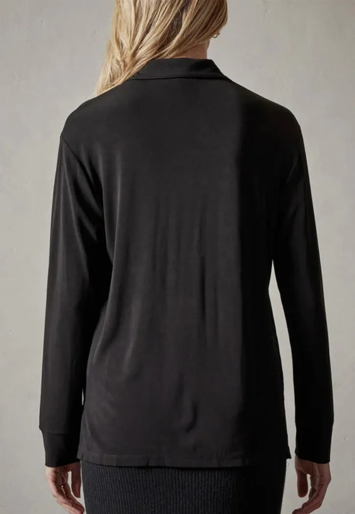 James Perse Stretch Matte Jersey Shirt