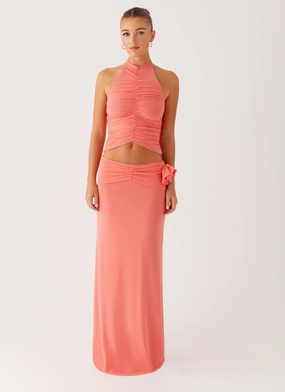 Jayce Halter Top - Salmon Jayce Halter Top - Salmon