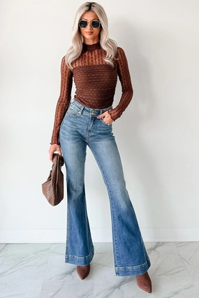 Jensen High Rise Flare Judy Blue Jeans (Medium) Jensen High Rise Flare Judy Blue Jeans (Medium)