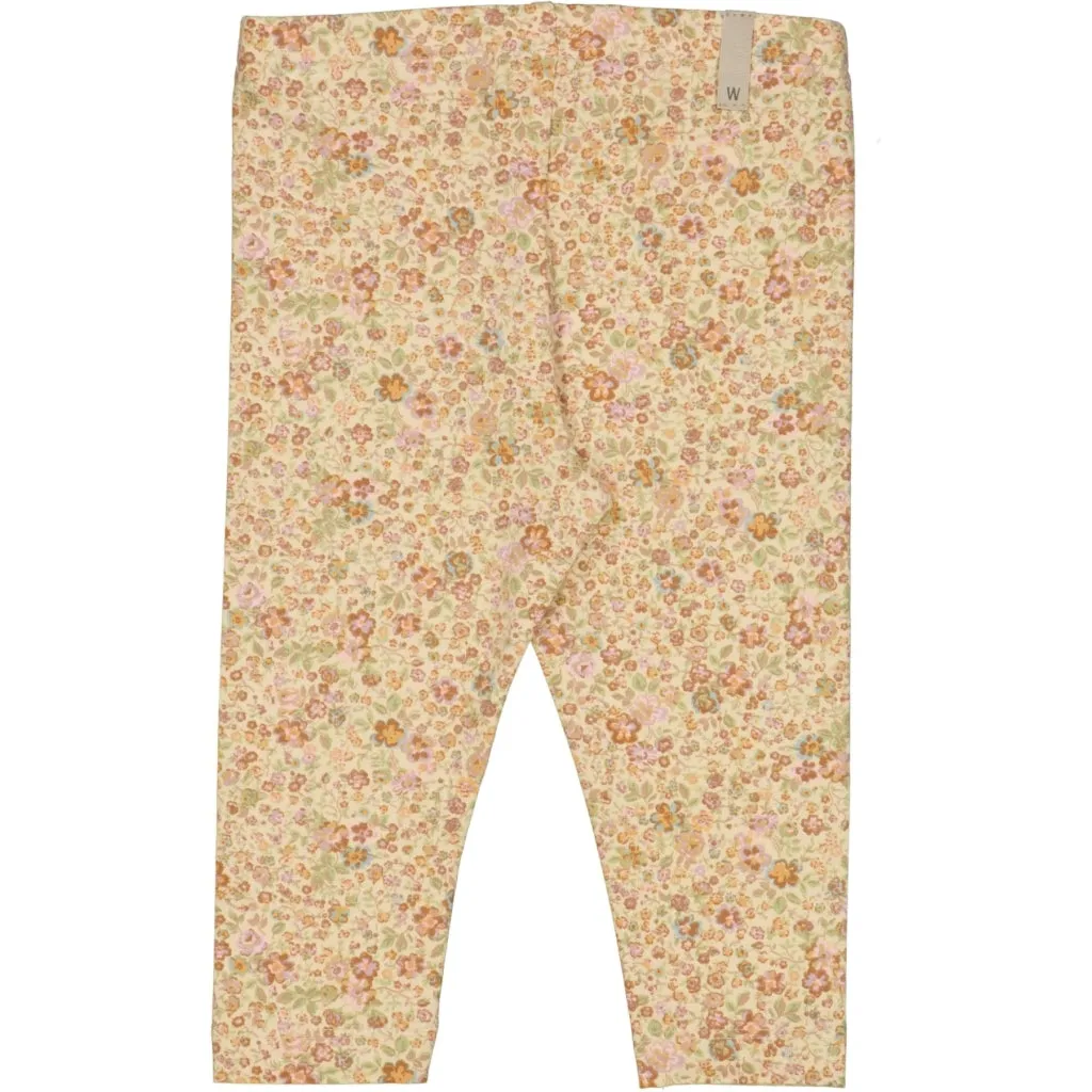 Jersey Leggings - barely beige small flowers