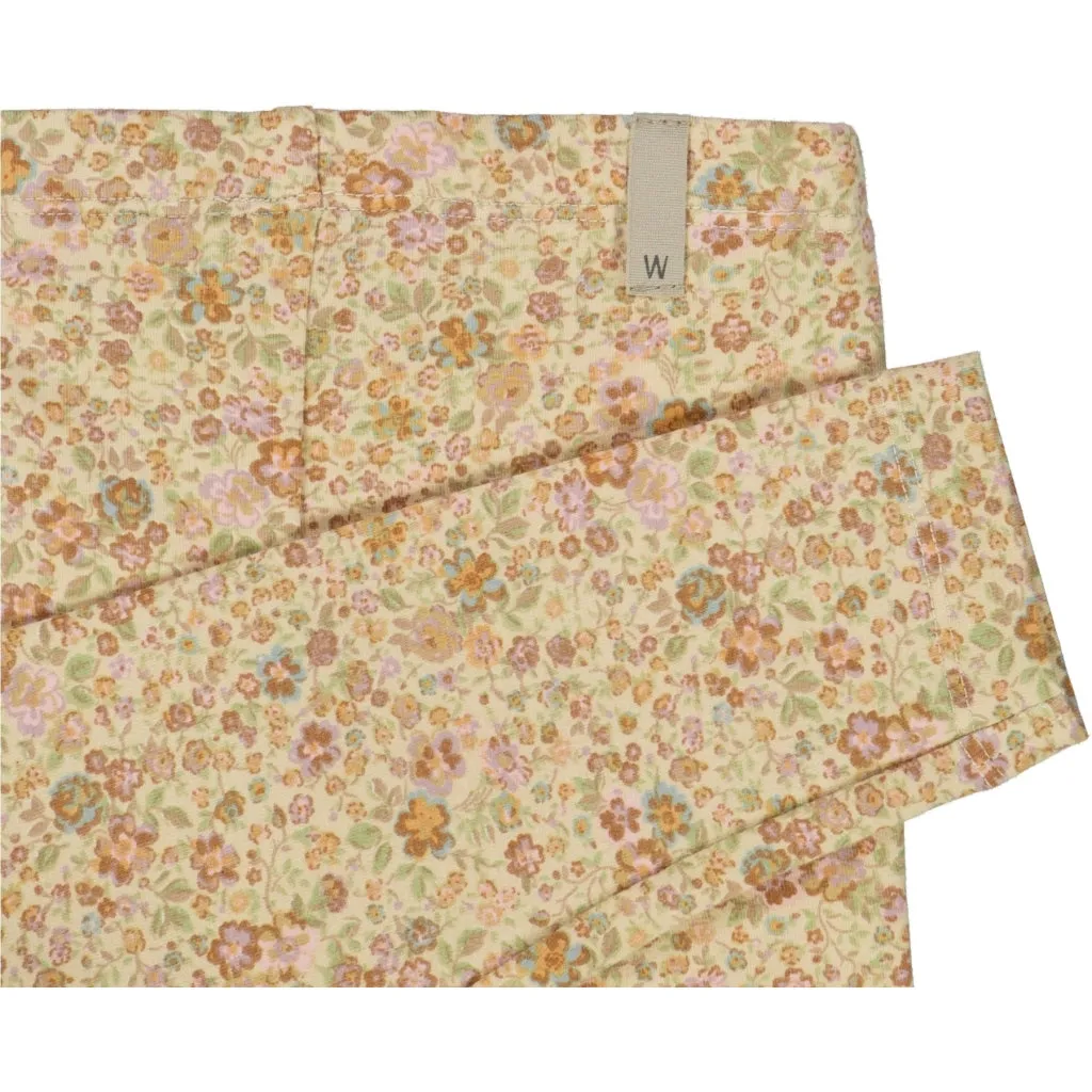 Jersey Leggings - barely beige small flowers