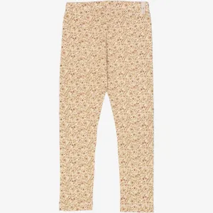 Jersey Leggings - eggshell flowers