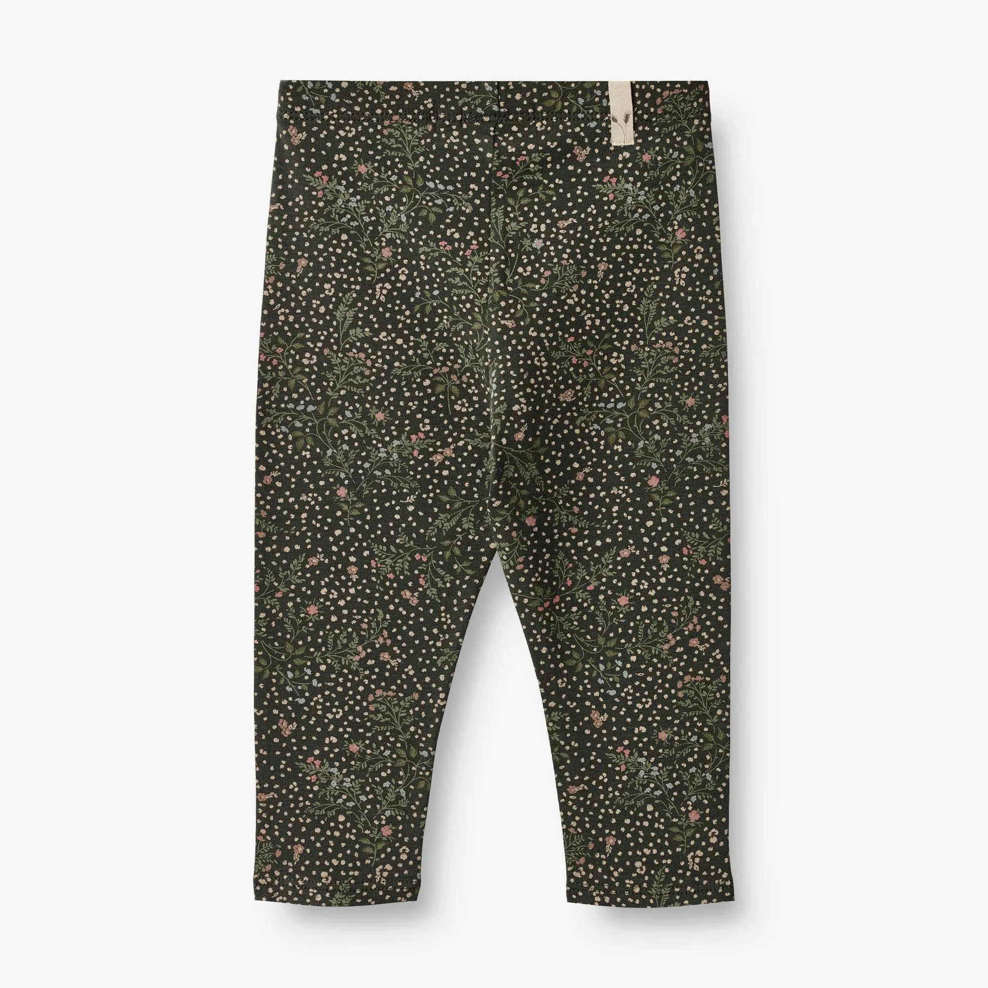 Jersey Leggings Jules | Baby - black coal small flowers