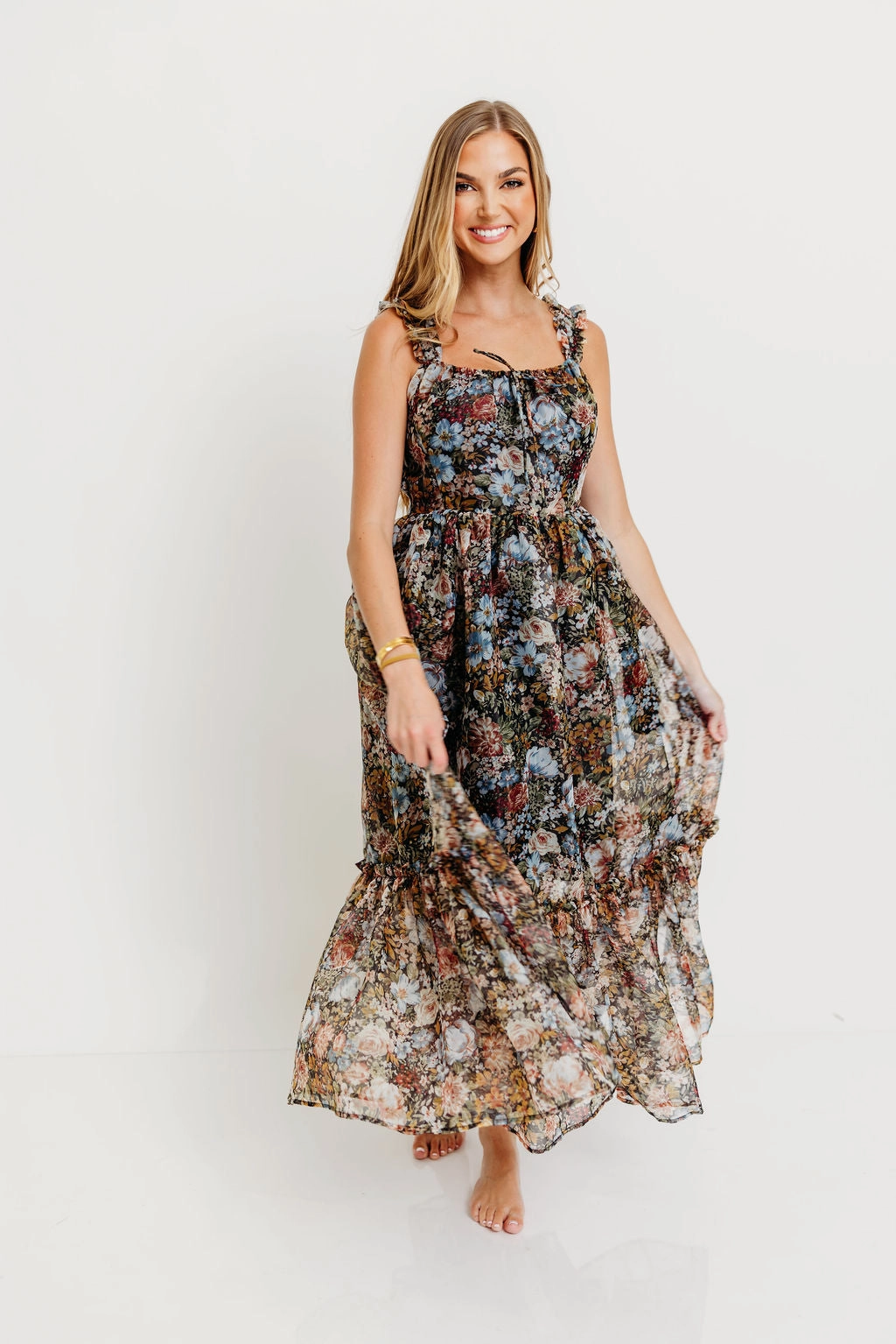 Jiana Maxi Dress in Black