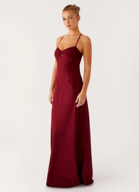 Joanie Maxi Dress - Maroon Joanie Maxi Dress - Maroon