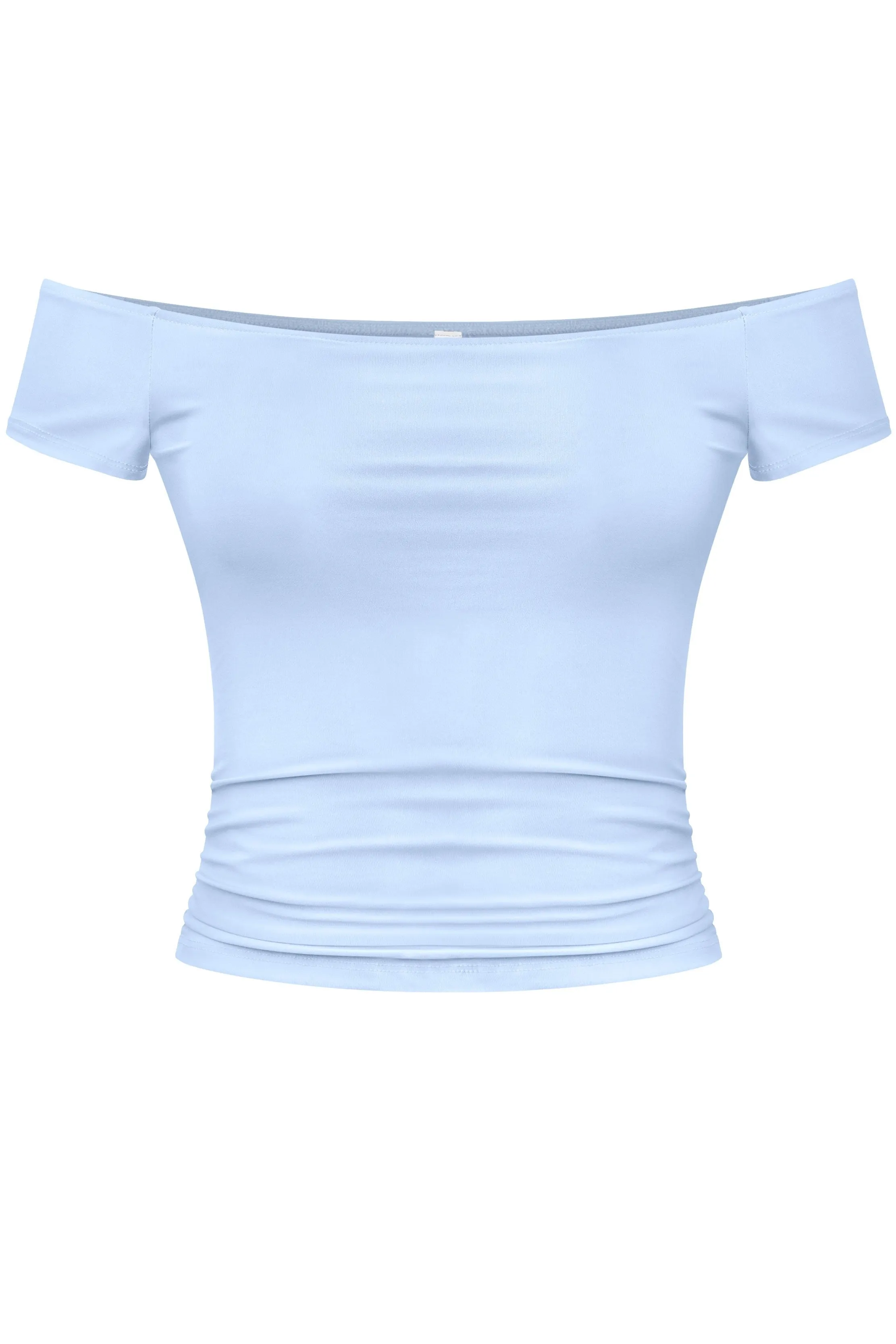 Jocelyn Off The Shoulder Top (Light Blue)