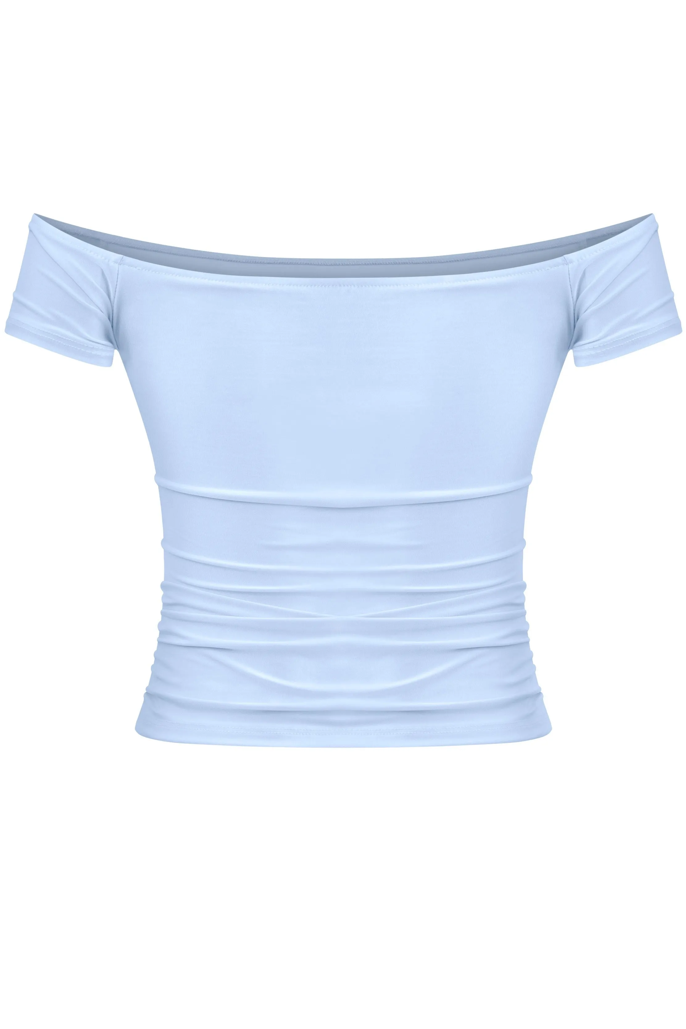 Jocelyn Off The Shoulder Top (Light Blue)