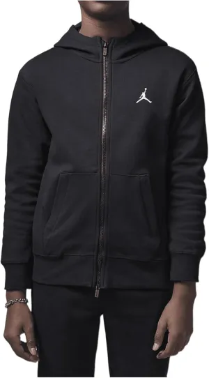 Jordan Dri-FIT Sport Big Kids' Statement Hoop Fleece Full-Zip Hoodie (95D273-023, Black)