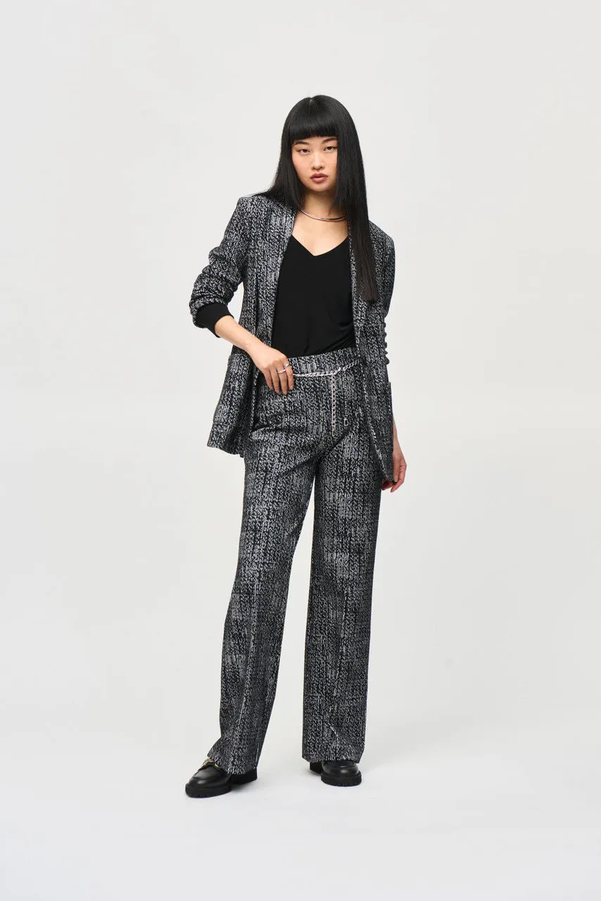 Joseph Ribkoff Tweed Knit Fitted Blazer