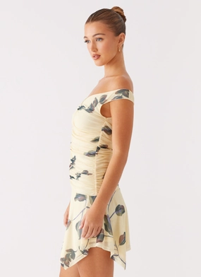 Josette Mini Dress - Buttercream Bliss Josette Mini Dress - Buttercream Bliss