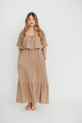 Josie 100% Cotton Maxi Dress in Dry Thyme - Bump & Nursing Friendly *Final-Sale* Josie 100% Cotton Maxi Dress in Dry Thyme - Bump & Nursing Friendly *Final-Sale*