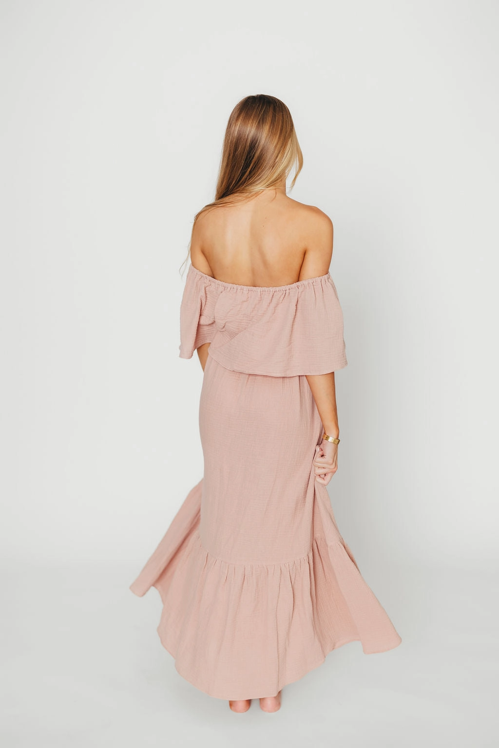 Josie 100% Cotton Maxi Dress in Rose - Bump & Nursing Friendly *Final-Sale*