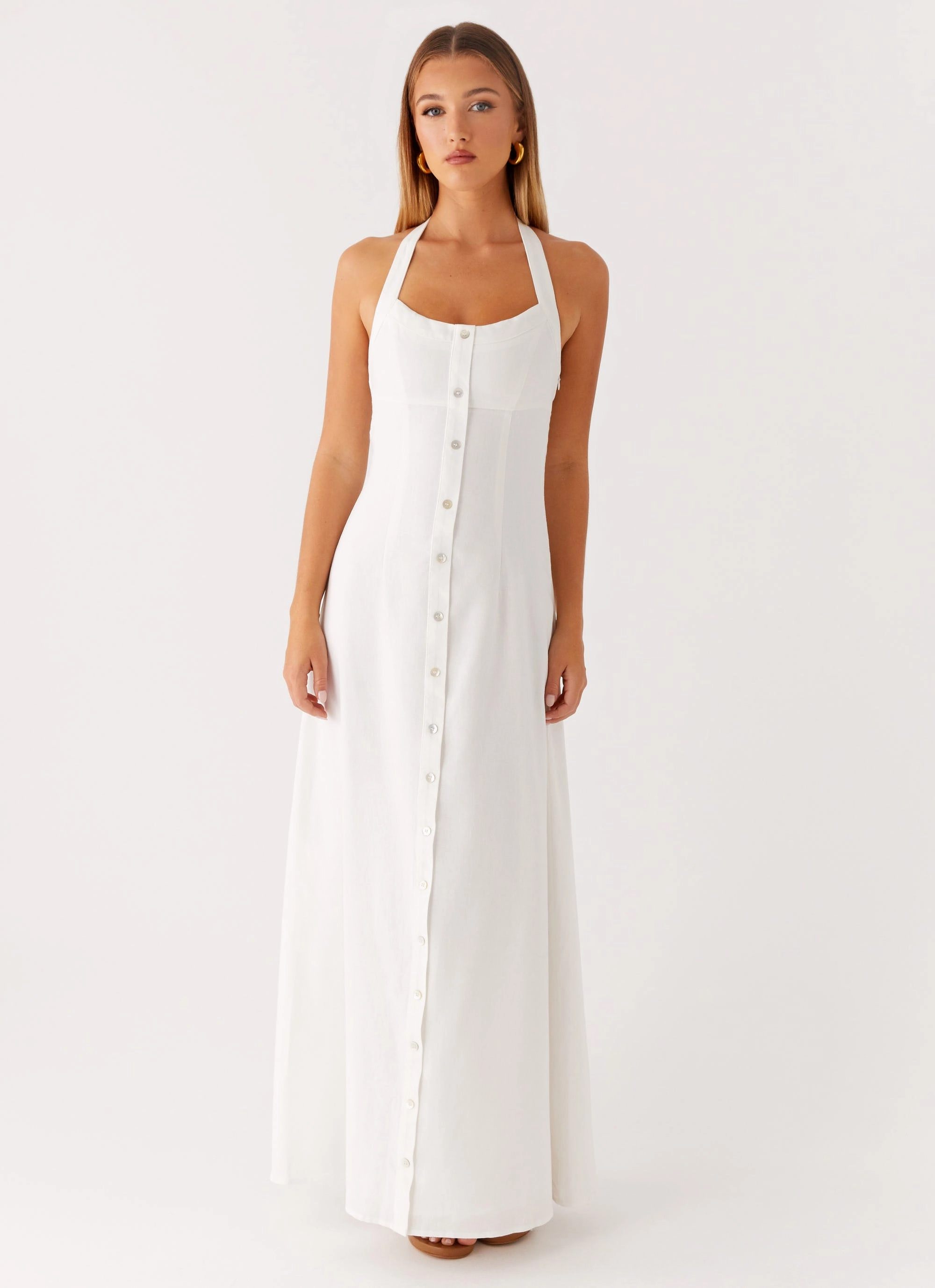 Jovanni Maxi Dress - White
