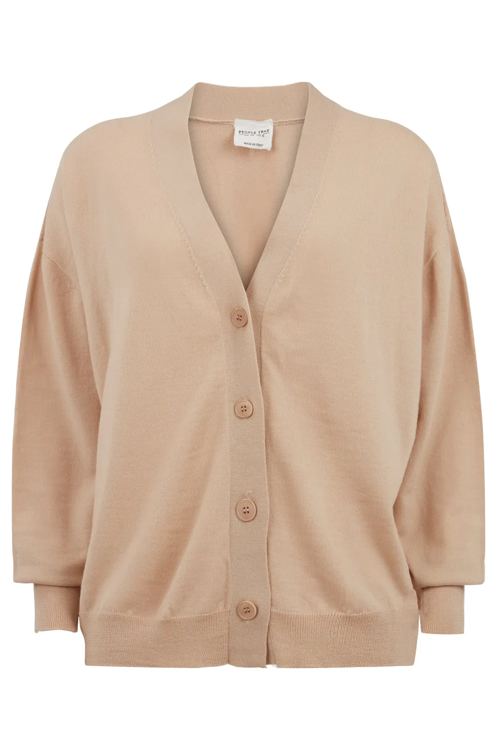 Jude Merino Cardigan in Beige