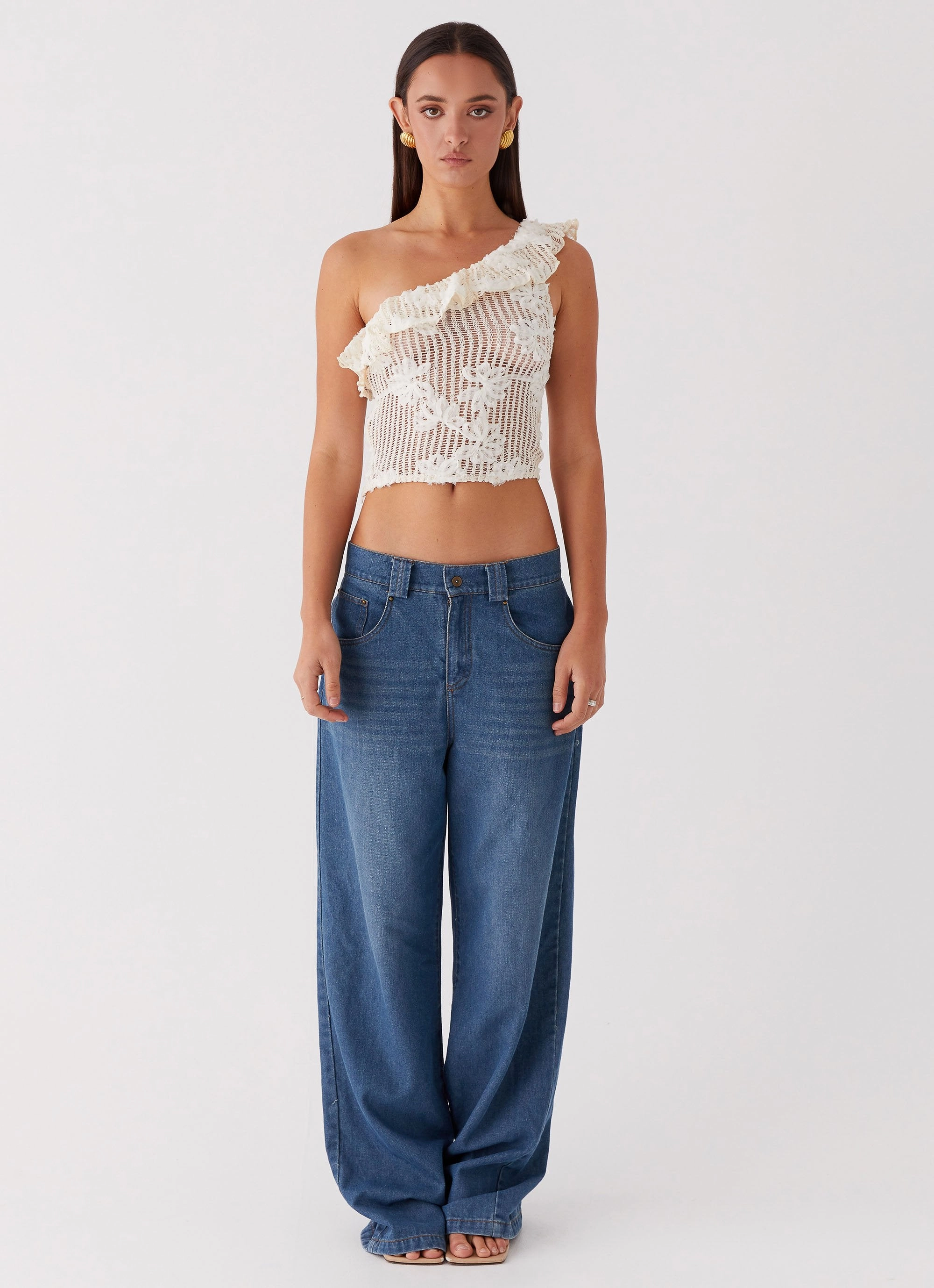 Juilette One Shoulder Top - Ivory