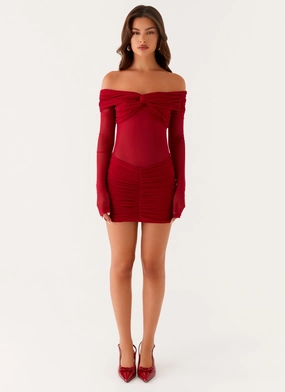 Jules Mini Dress - Raspberry Jules Mini Dress - Raspberry