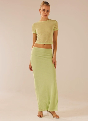 Just Like Magic Mesh Tee - Lime Just Like Magic Mesh Tee - Lime