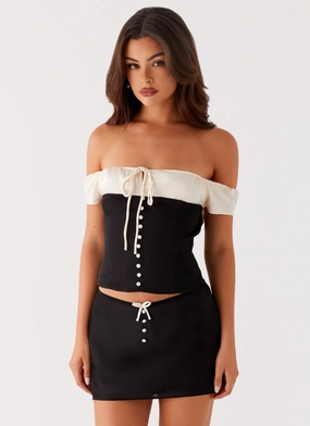 Justice Mini Skirt - Black Justice Mini Skirt - Black