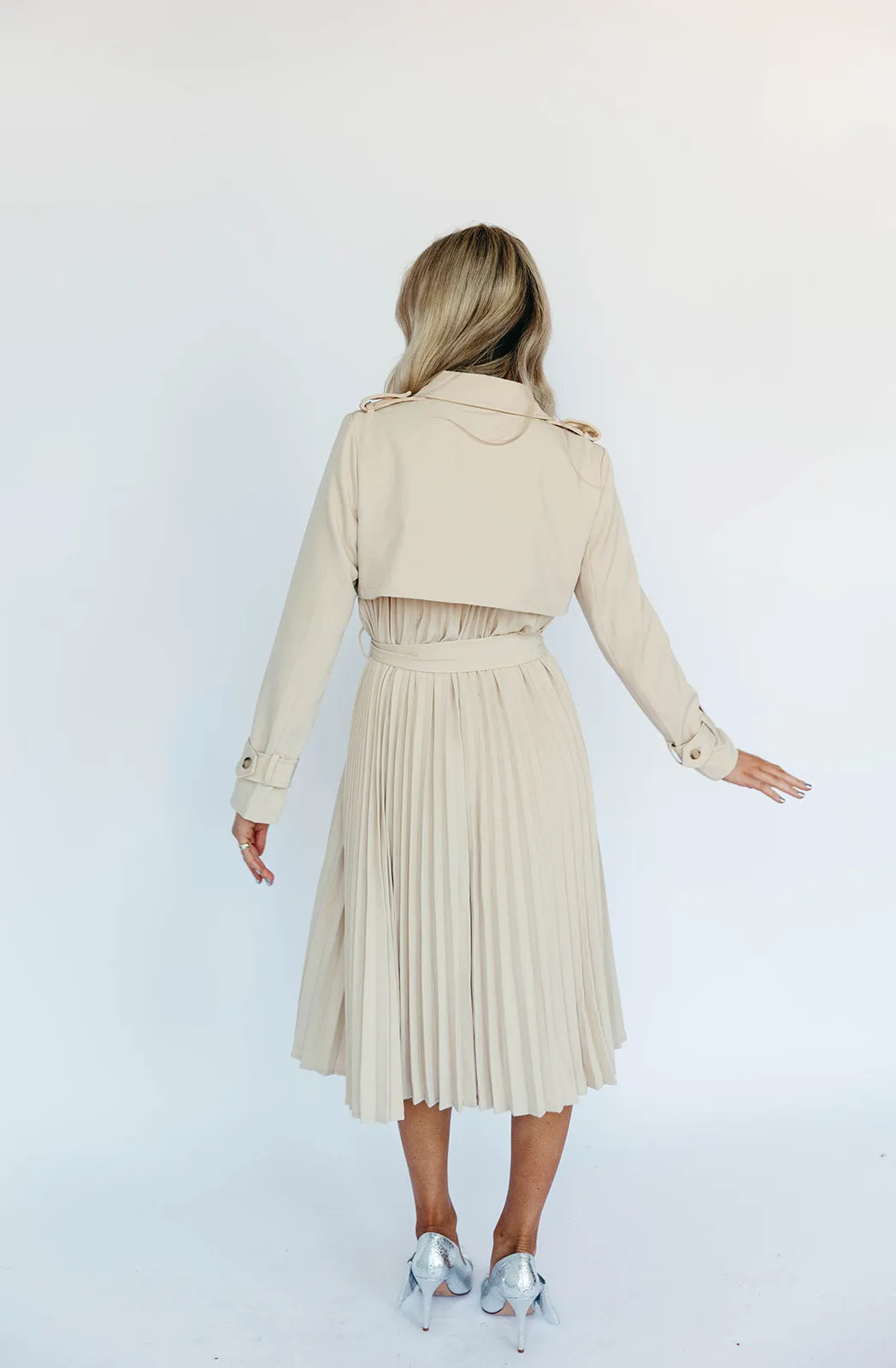 Kaelin Midi Dress - Beige