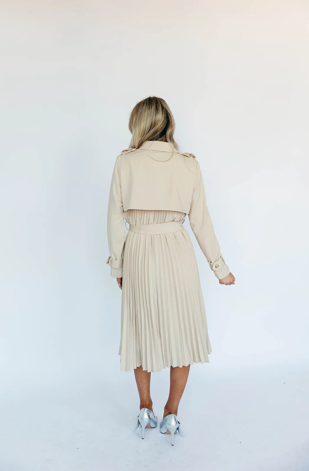 Kaelin Midi Dress - Beige