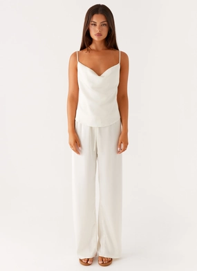 Kaia Cowl Neck Top - Butter Kaia Cowl Neck Top - Butter