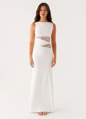 Karma Maxi Dress - White Karma Maxi Dress - White