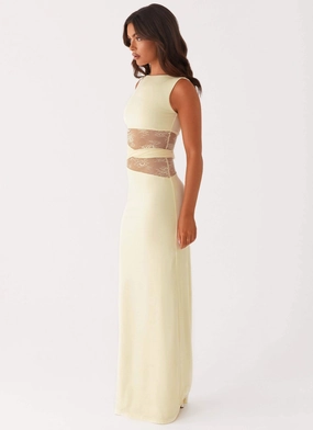 Karma Maxi Dress - Yellow Karma Maxi Dress - Yellow