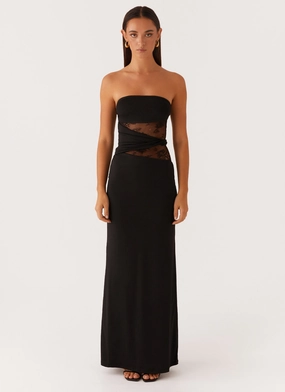 Karma Strapless Maxi Dress - Black Karma Strapless Maxi Dress - Black