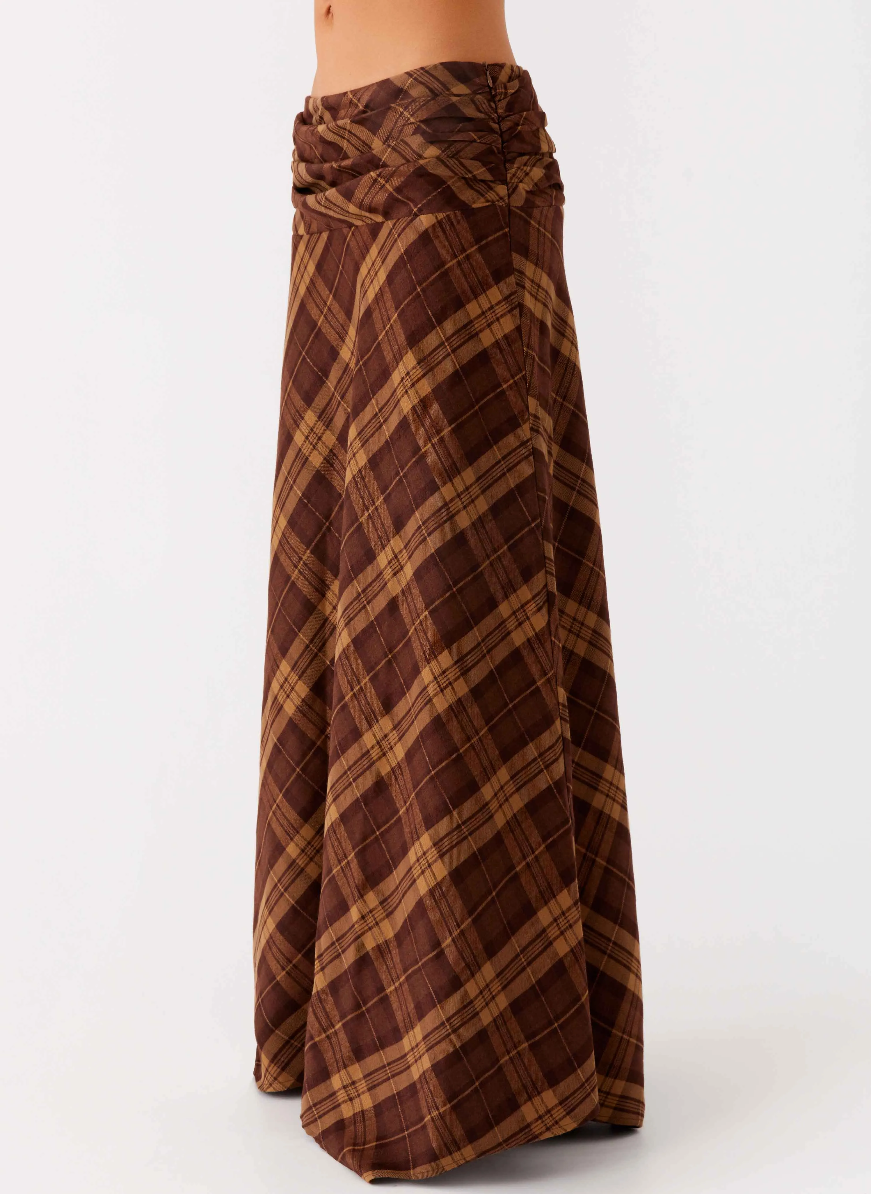 Karolina Maxi Skirt - Plaid