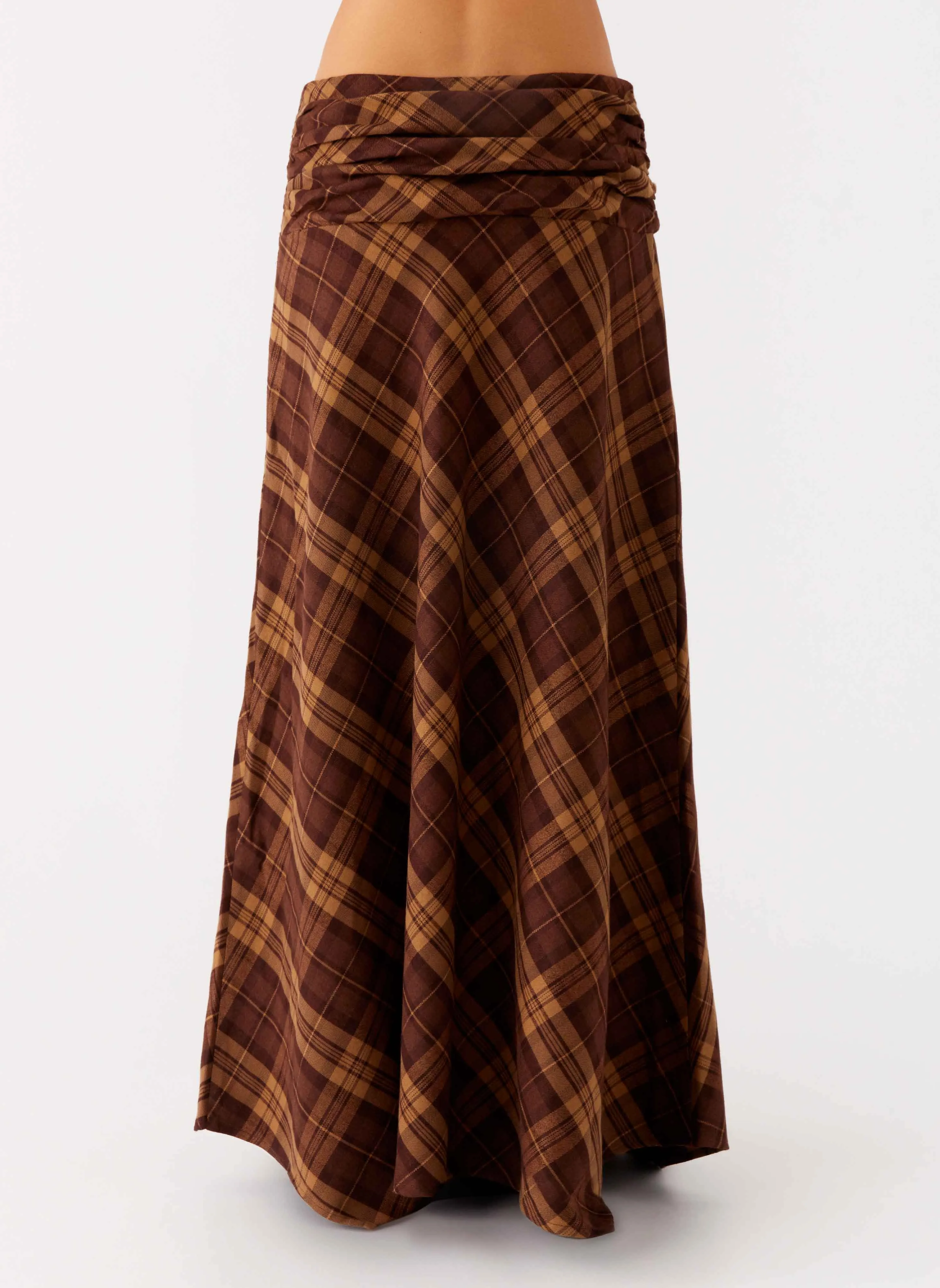 Karolina Maxi Skirt - Plaid