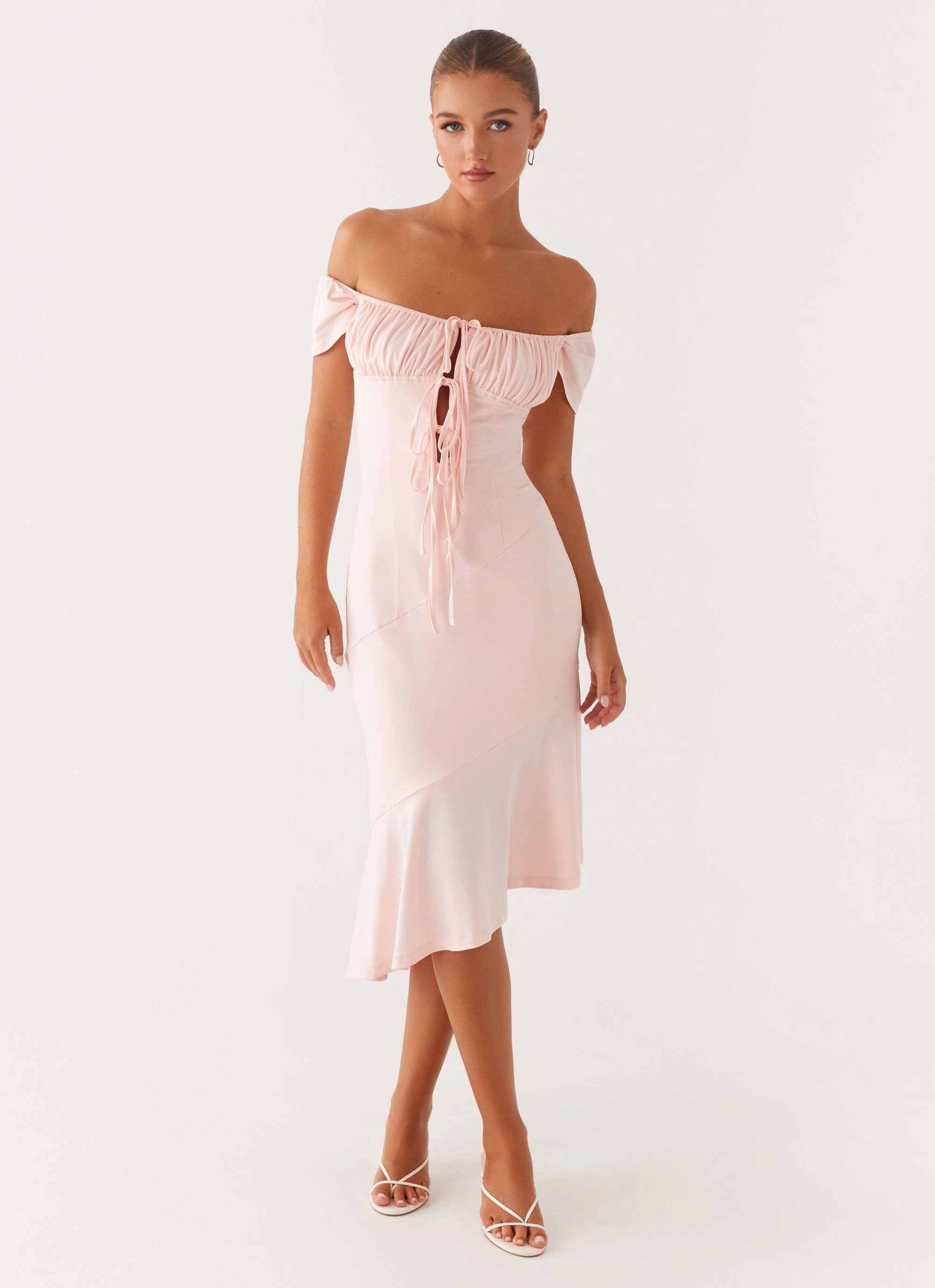 Katherine Midi Dress - Pink