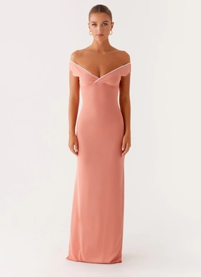 Katiya Maxi Dress - Peach Katiya Maxi Dress - Peach