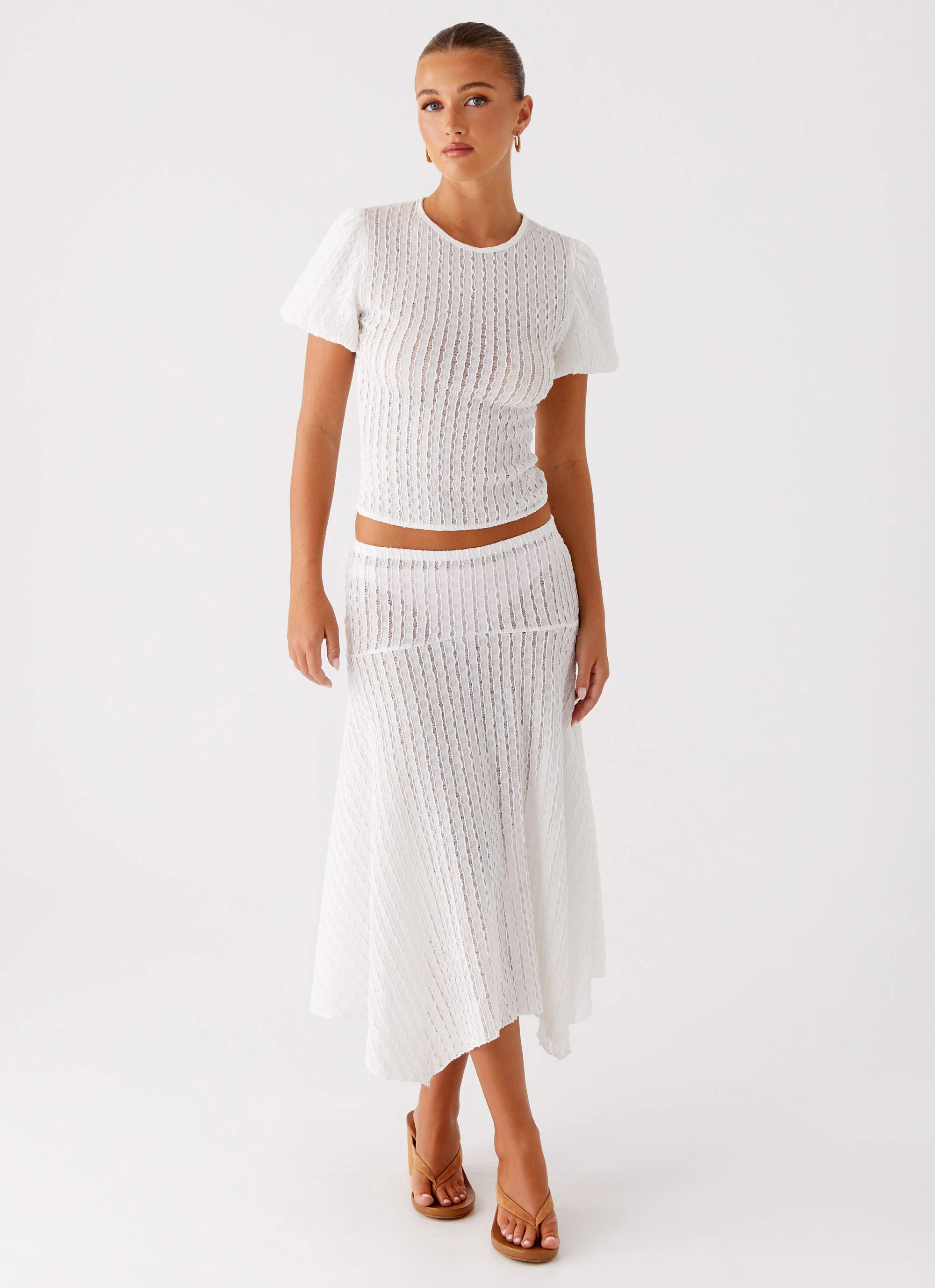 Katta Midi Skirt - Ivory