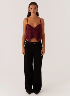 Katya Asymmetric Top - Maroon Katya Asymmetric Top - Maroon