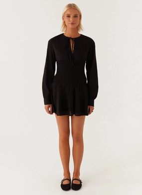 Kenzo Long Sleeve Mini Dress - Black Kenzo Long Sleeve Mini Dress - Black