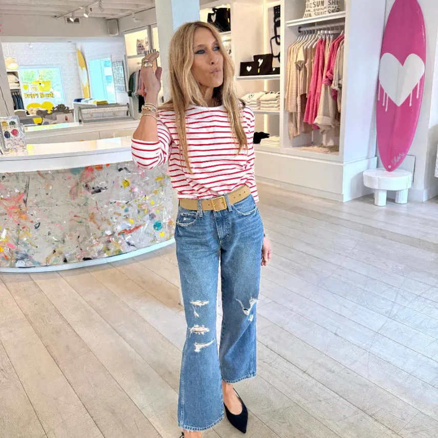 Kerri Rosenthal Long Sleeve Strip Tee