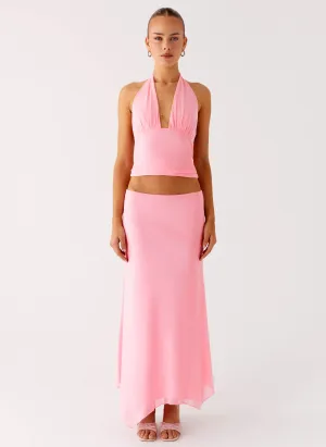 Kerrie Hanky Midi Skirt - Baby Pink Kerrie Hanky Midi Skirt - Baby Pink