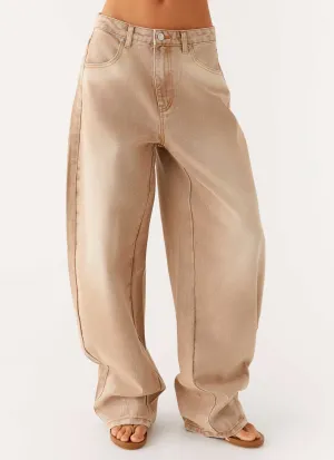 Khalil Baggy Jeans - Tan Khalil Baggy Jeans - Tan