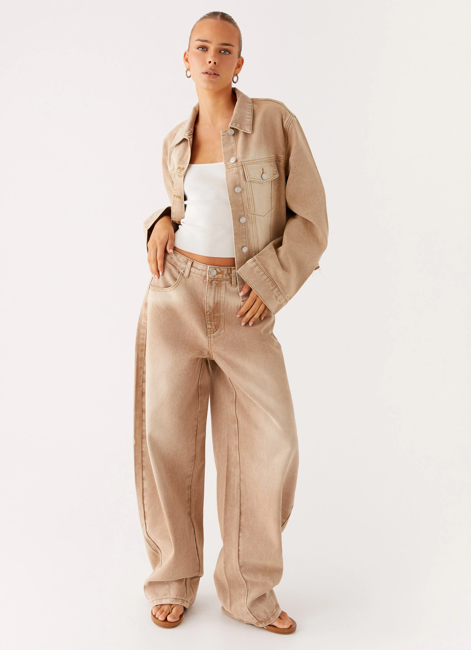 Khalil Denim Jacket - Tan