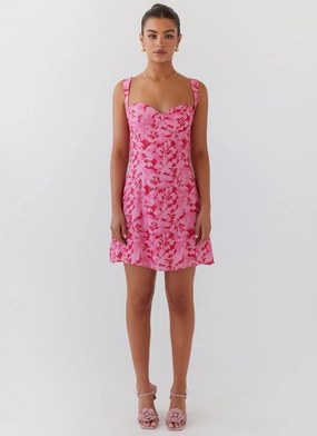 Kiah Bustier Mini Dress - Cherry Blossom Kiah Bustier Mini Dress - Cherry Blossom