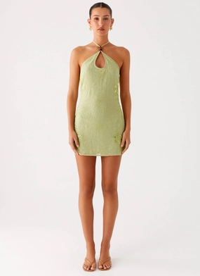 Kiara Beaded Mini Dress - Mint Kiara Beaded Mini Dress - Mint